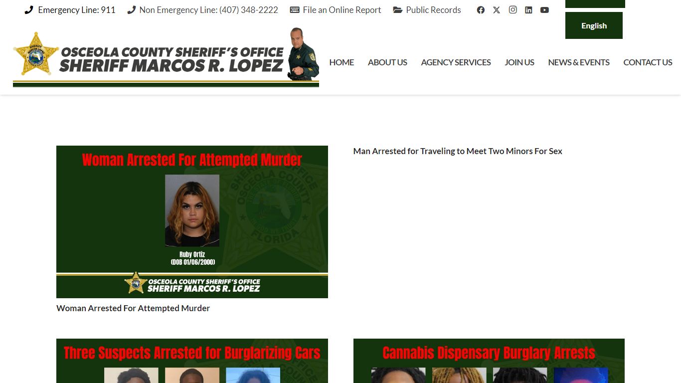 Arrests Archives - Osceola County Sheriff's Office - Sheriff Marco Lopez